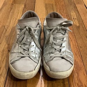 Golden Goose metallic silver sneaker